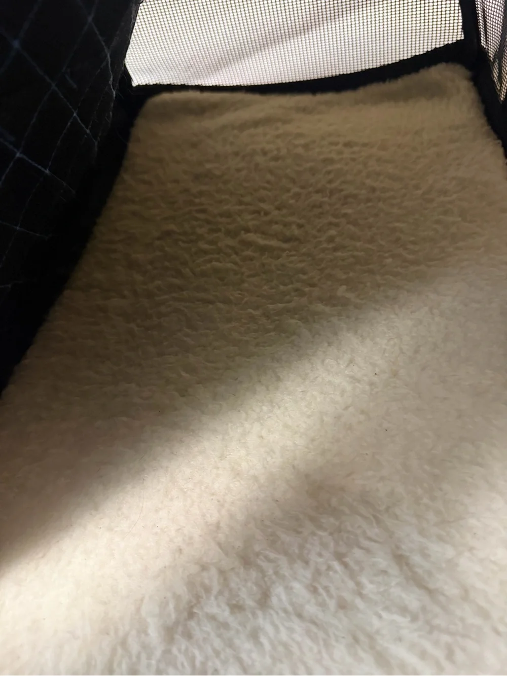 Sherpa Quilted Black and Blue Travel Dog Carrier